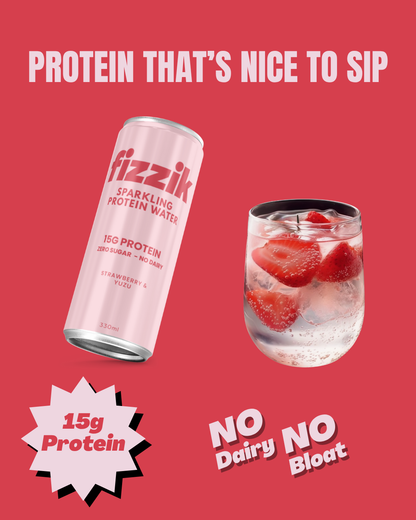 Strawberry & Yuzu Sparkling Protein Water